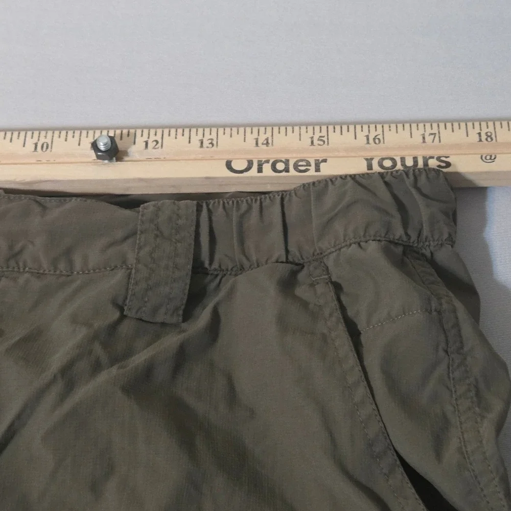 The North Face Cargo Shorts Mens Large Olive Green Ripstop Hiking Outdoor Pocket